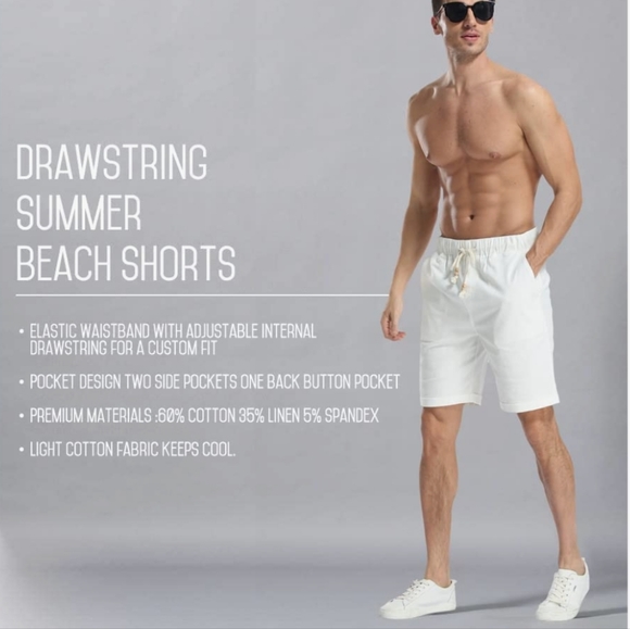Men's linen shorts - Picture 4 of 5